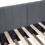 Upholstered Daybed with Trundle Twin Size Sofa Bed Frame
