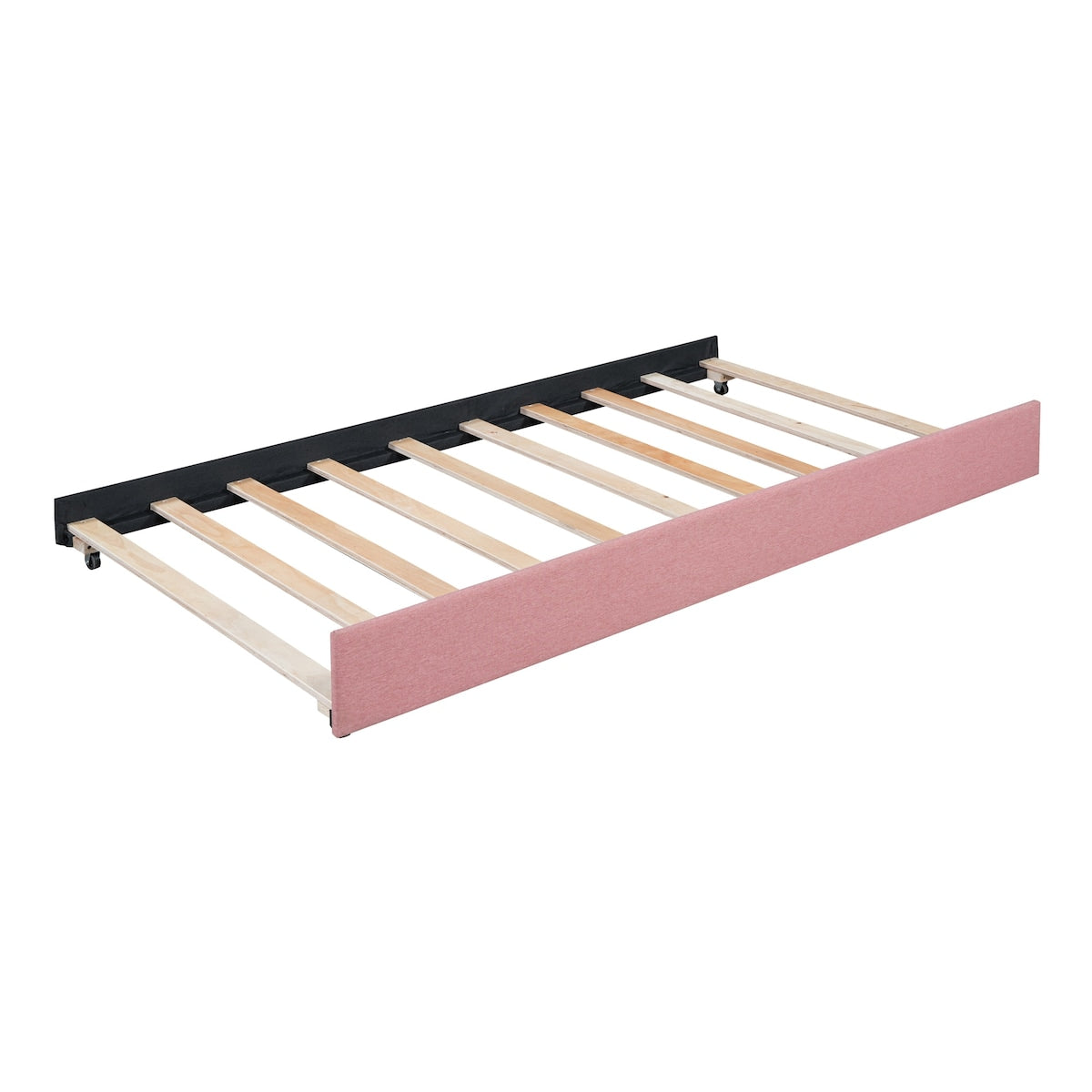 Upholstered Daybed with Trundle Twin Size Sofa Bed Frame