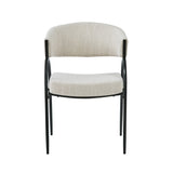 Upholstered Dining Chairs With Metal Legs for Kitchen, Living Room(Set of 2),Beige