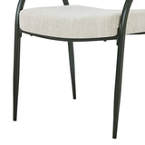 Upholstered Dining Chairs With Metal Legs for Kitchen, Living Room(Set of 2),Beige