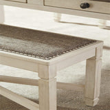 Upholstered Dining Room Bench - 15.25"D x 50.25"W x 19.5"H