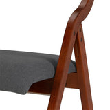 Upholstered Folding Dining Chair, Space Saving, Easy to Carry