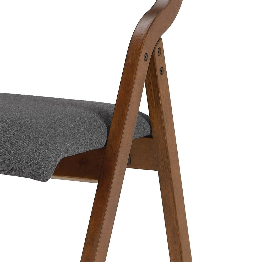 Upholstered Folding Dining Chair, Space Saving, Easy to Carry