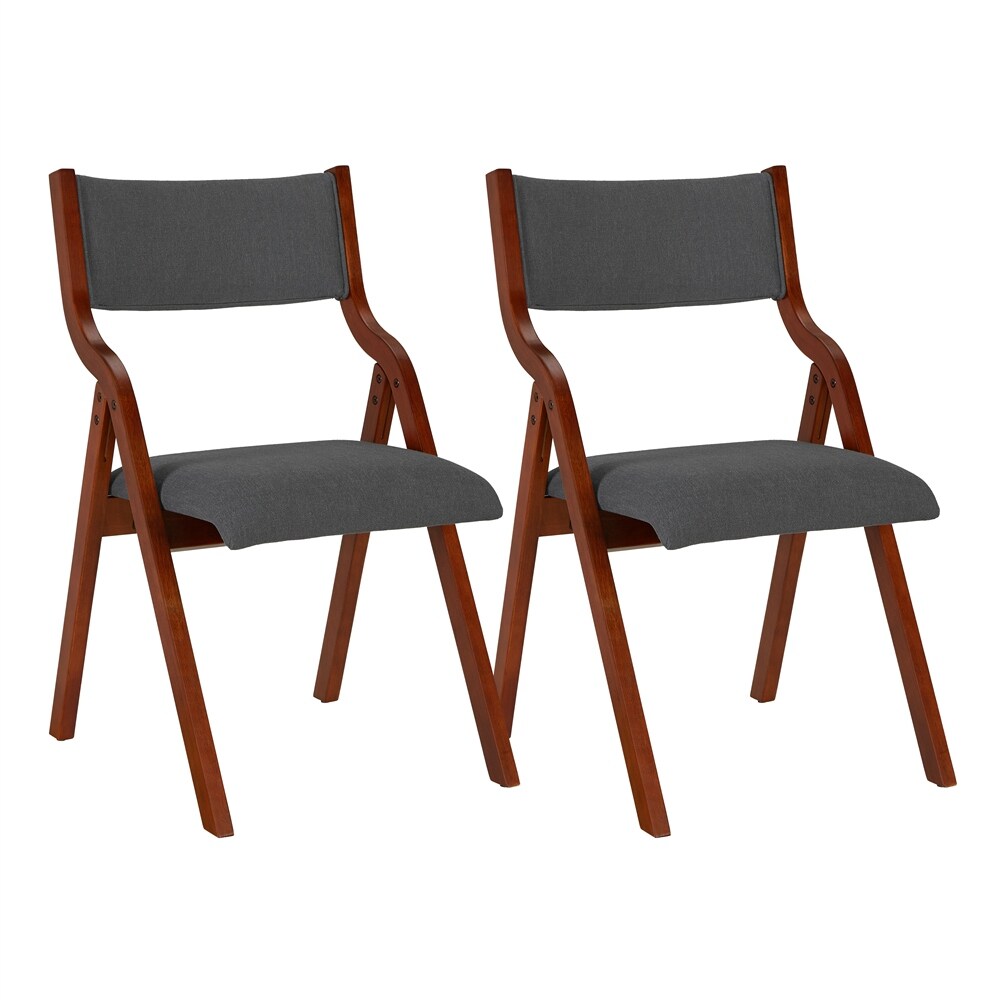 Upholstered Folding Dining Chair, Space Saving, Easy to Carry