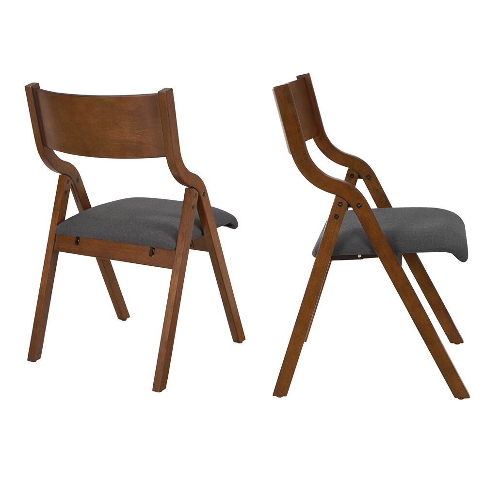 Upholstered Folding Dining Chair, Space Saving, Easy to Carry