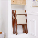 Upholstered Folding Dining Chair, Space Saving, Easy to Carry