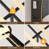 Upholstered LED Bed Frame with Storage Headboard & Charging Station