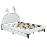 Upholstered Platform Bed with 4 Drawers