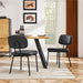 Upholstered Mid Century Modern Kitchen Dining Room Chairs Set of 2