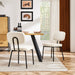 Upholstered Mid Century Modern Kitchen Dining Room Chairs Set of 2
