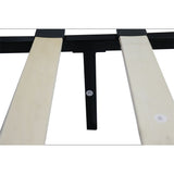 Upholstered Platform Bed Frame with pull point Tufted Headboard,Queen