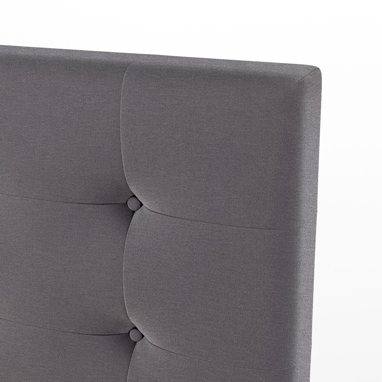 Upholstered Platform Bed with Classic Headboard and 4 Drawers, No Box Spring Needed, Linen Fabric, Queen Size