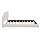 Upholstered Platform Bed with Thick Fabric