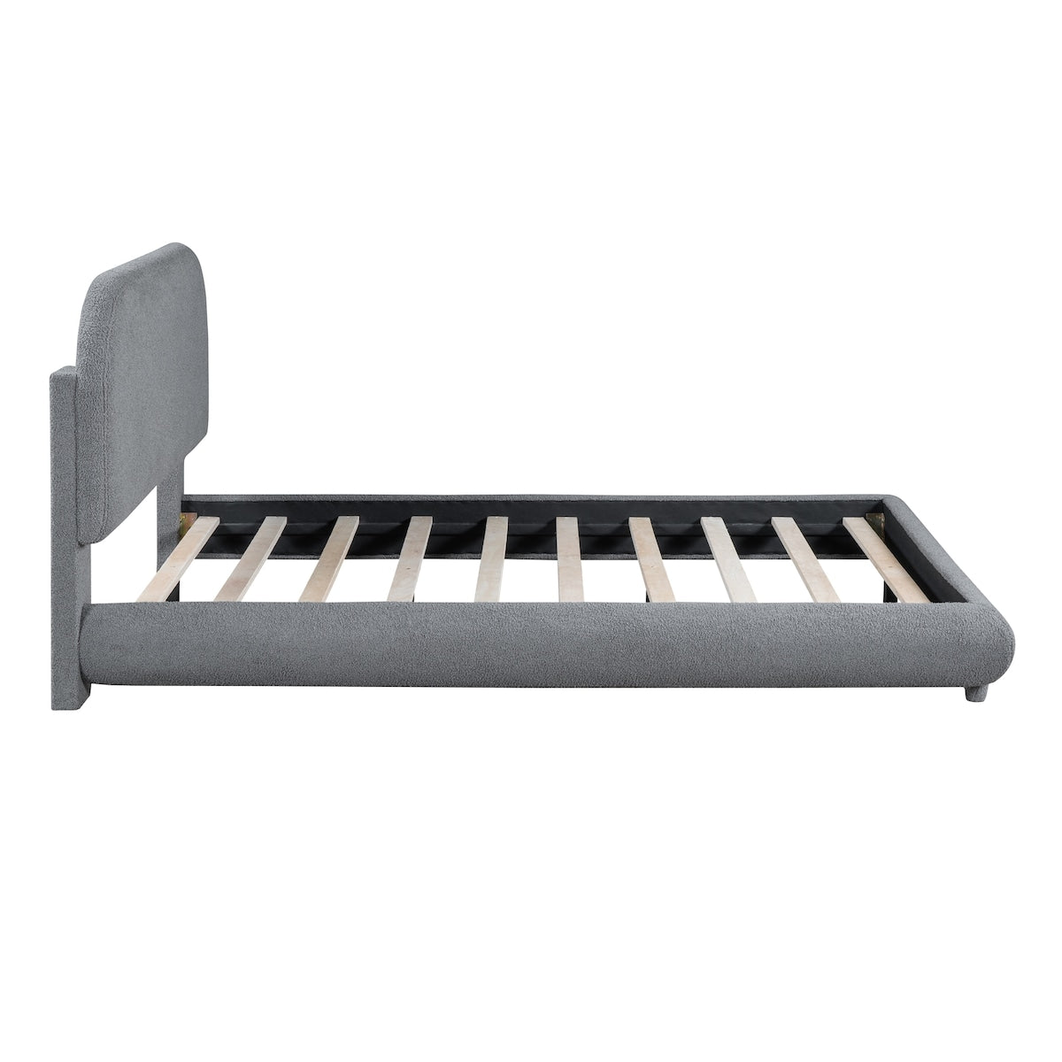 Upholstered Platform Bed with Thick Fabric