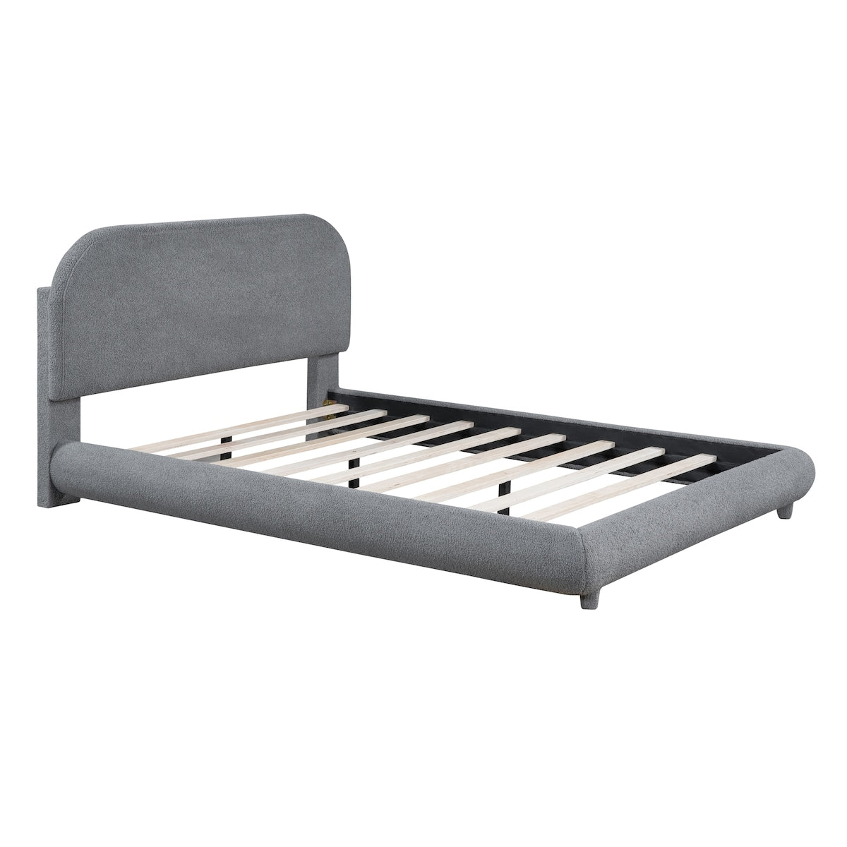 Upholstered Platform Bed with Thick Fabric