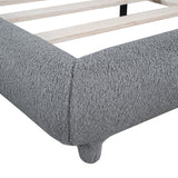 Upholstered Platform Bed with Thick Fabric