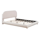 Upholstered Platform Bed with Thick Fabric