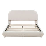 Upholstered Platform Bed with Thick Fabric