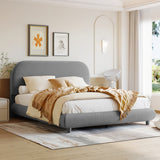 Upholstered Platform Bed with Thick Fabric
