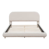 Upholstered Platform Bed with Thick Fabric
