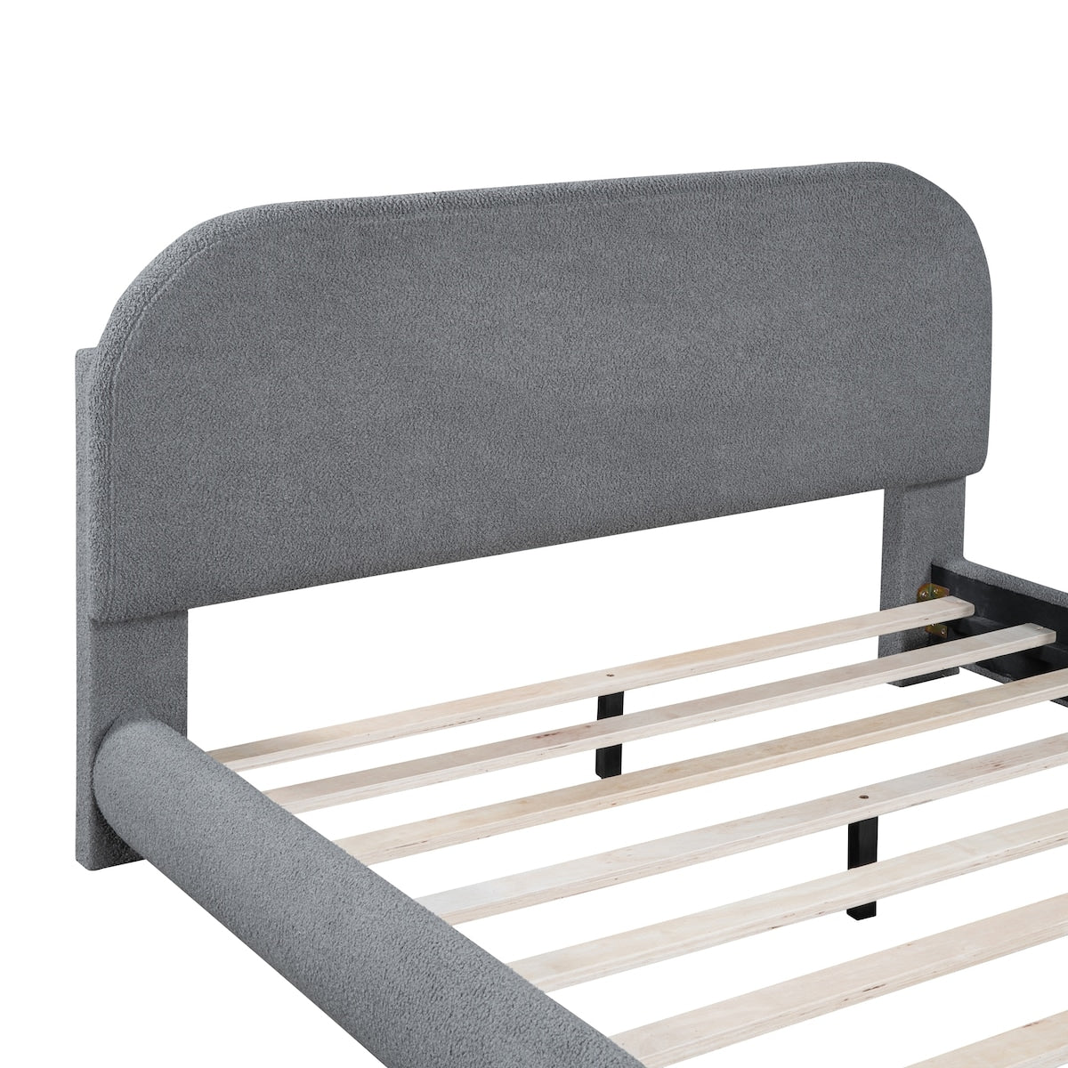 Upholstered Platform Bed with Thick Fabric