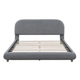 Upholstered Platform Bed with Thick Fabric