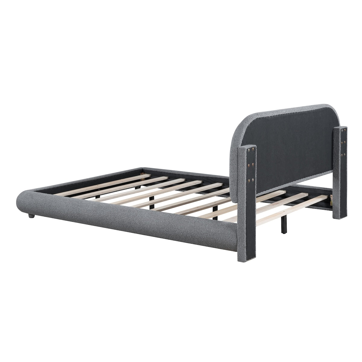 Upholstered Platform Bed with Thick Fabric