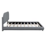 Upholstered Platform Bed with Thick Fabric
