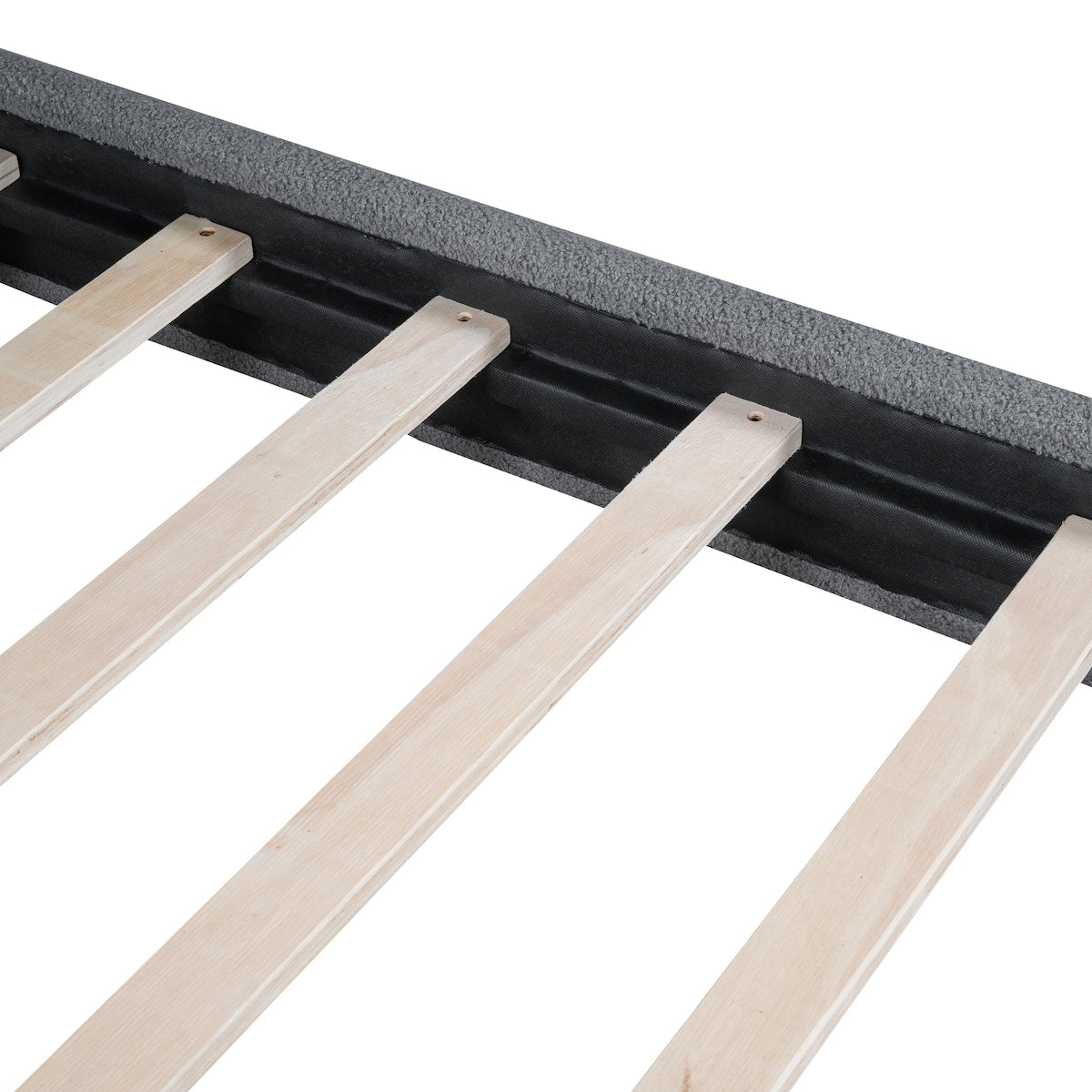 Upholstered Platform Bed with Thick Fabric