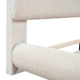 Upholstered Platform Bed with Thick Fabric