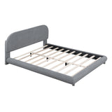 Upholstered Platform Bed with Thick Fabric