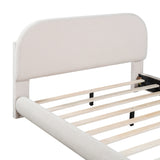 Upholstered Platform Bed with Thick Fabric