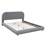 Upholstered Platform Bed with Thick Fabric