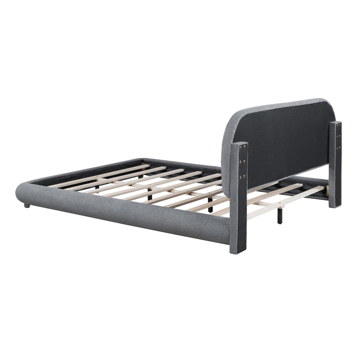 Upholstered Platform Bed with Thick Fabric
