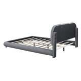 Upholstered Platform Bed with Thick Fabric