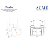 Upholstered Recliner(Motion) for living room