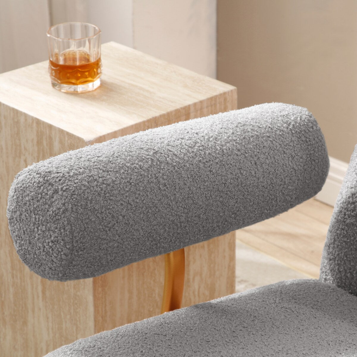 Upholstered Rocker Glider Chair for Baby and Kids