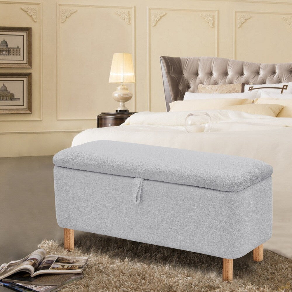 Upholstered Storage Entryway Bench