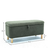 Upholstered Storage Entryway Bench