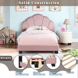 Upholstered Twin Size Platform Bed for Kids