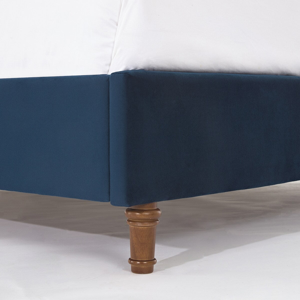 Upholstered Velvet King Bed,54" High Wingback Headboard with Hand Buttoned Tufting