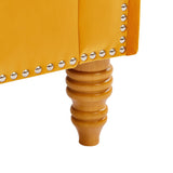 Upholstered Velvet Sofa Couch With Soild Wood Legs,Comfort and Support