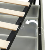 Upholstered Wingback Platform Bed with Patented 4 Drawers Storage