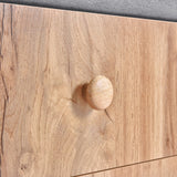 Upholstered Wooden Nightstand with 2 Drawers,Fully Assembled Except Legs and Handles,Bedside Table with Rubber Wood Leg