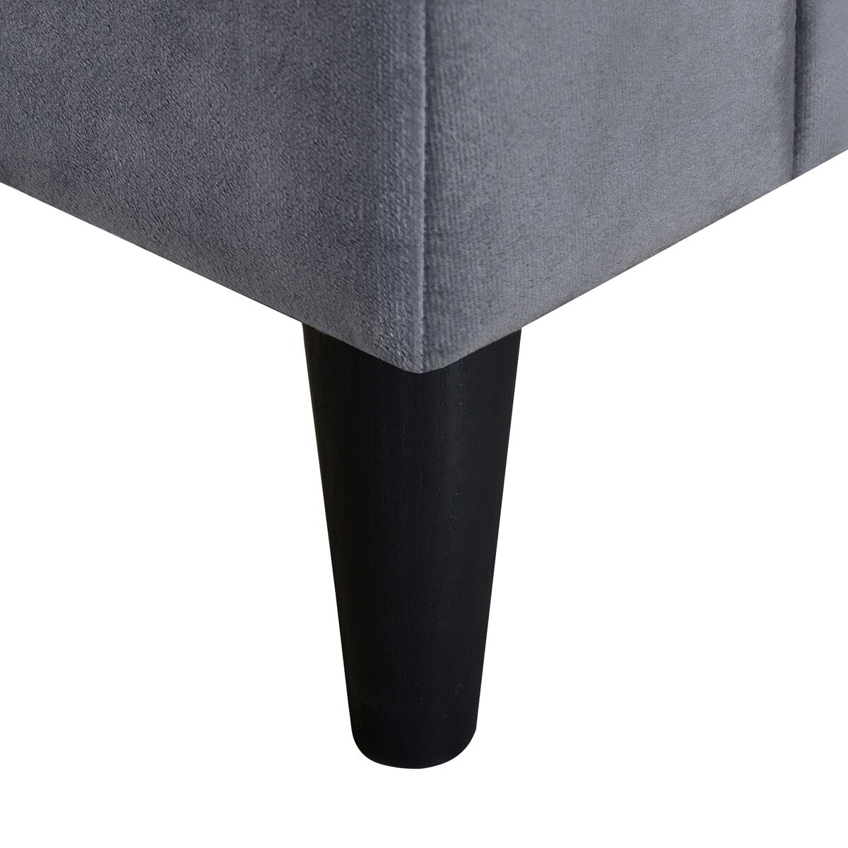 Upholstered Wooden Storage Ottoman Bench with 2 Drawers For Bedroom