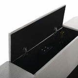 Upholstery TV Platform Bed Frame with Height- adjustable Headboard and Support Legs