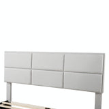 Upholstery TV Platform Bed Frame with Height- adjustable Headboard and Support Legs