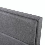 Upholstery TV Platform Bed Frame with Height- adjustable Headboard and Support Legs
