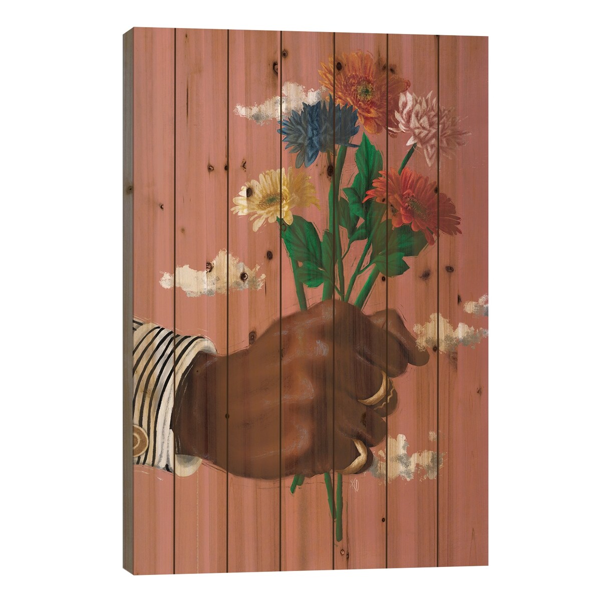 Ups Print On Wood by Roll Up and Paint - Multi-Color