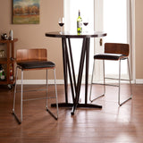 Colby Walnut/Black Stools
